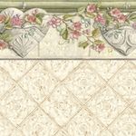 Tin Hearts White Tile Wallpaper (267 X 413mm)