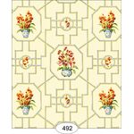 Floral Trellis Yellow Wallpaper (267 X 413mm)