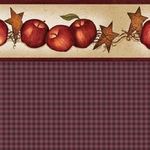 Apples and Cinnamon - Red Check (267 X 413mm)