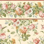 Spring Bouquet - Orange - Floral Wallpaper (267 X 413mm)