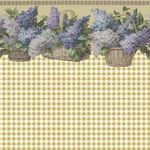 In Bloom Yellow Check Wallpaper (267 X 413mm)