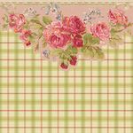 Rose Garden Pink Plaid Wallpaper (267 X 413mm)