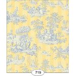 Light Toile Stripe - Yellow Wallpaper (267 X 413mm)