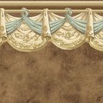 Curtain Swag Sky Brown Marble Wallpaper (267 X 413mm)