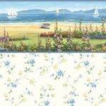 Seaside View - Floral Wallpaper (267 X 413mm)
