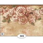 1:24 Wallpaper Rose Damask-Red-Marble (203 X 267mm)