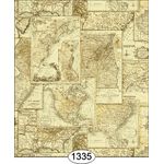 Vintage Maps Ivory Wallpaper (267 X 413mm)