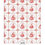English Tile Red Wallpaper (267 X 413mm)
