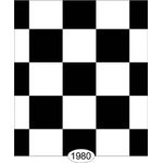 Tile Black and White Check 0.5inch Wallpaper (267 X 413mm)