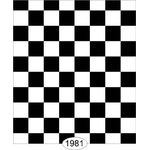 Tile Black and White Check 0.25inch Wallpaper