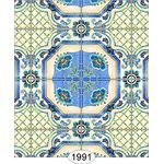 Holland Porcelain Tile Blue Wallpaper (267 X 413mm)