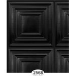Square Panel Paper Black Wallpaper (267 X 413mm, Tile: 38mm Square)