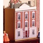 Miniature Wooden Montgomery Dolls House (70mmW 30mmD 80mmH)