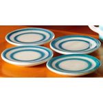 "Cornishware" Plates 4 Pieces (25mm Diam)
