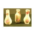 Vases, Floral on White (Price Each) (30mmH)