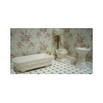t3 Piece Ceramic Bathroom Set Off White