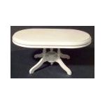 White Oval Dining Table (140L x 76W x 65Hmm)