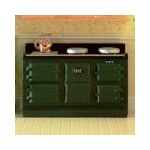 Aga Style Stove Large Green Polyresin (130mmW 58mmD 84mmH)