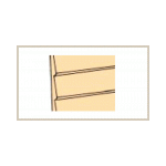 Beaded Clapboard 3/8 (3 1/2" W x 24" L)