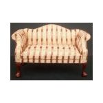 Sofa Cream Fabric Striped (130W x 60D x 80Hmm)