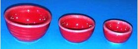 Kitchen Bowls Red Set 3