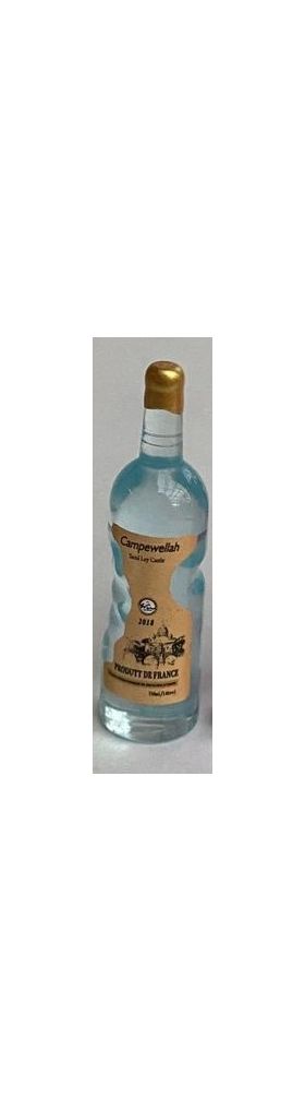 1:6 or Large 1:12 Shapely Wine Bottle Blue (10 Diam x 40Hmm)