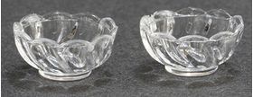 Candy Dishes Clear 2Pc (1/4"H x 1/4"W)