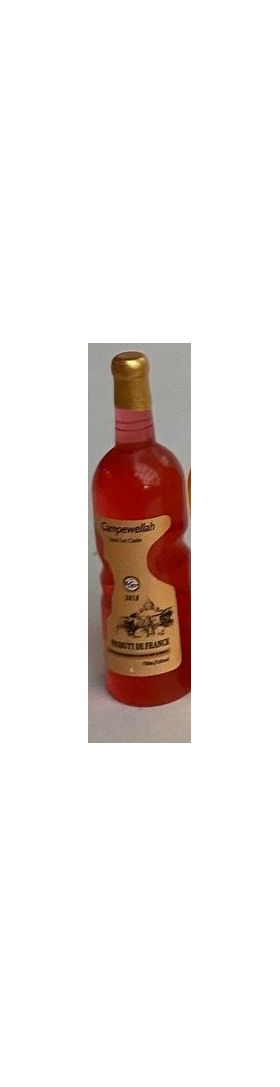 1:6 or Large 1:12 Shapely Wine Bottle Red (10 Diam x 40Hmm)