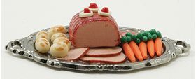 Ham Dinner on a Tray (2-5/16" x 1-5/16")