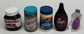 1:6 Grocery Items Set of 5 (Nutella: 23 x 9 x 28Hmm)