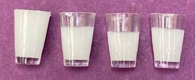 Glasses of Milk Set of 4