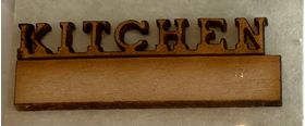 Kitchen Word Art by Diminutive Details (Word: 38W x 6Hmm)
