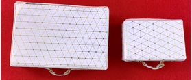 Suitcase Pair White by Kathy Brindle