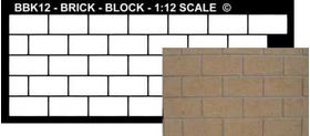 1:24 Scale Stencil Brick Block (Brick Size: 18 x 10mm)
