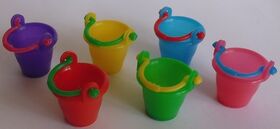 Plastic Buckets Set of 6 (15mmH) Price Each