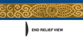 Embossed Trim: Small Cleopatra  (11/16H",  23 1/2" L)