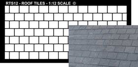 1:48 Stencil Roof Tile/Slate