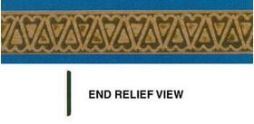 Embossed Trim: Hearts (11/16H",  23 1/2" L)