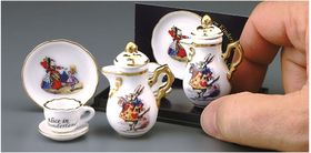 1:6 "Alice in Wonderland" Mini Teapot Set by Reutter Porzellan