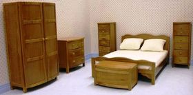Modern Bedroom Teak "Bowfront"