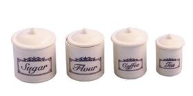 White Storage Jars (15 Diameter x 20Hmm)