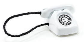 White Telephone (11/16" x 5/8" x 7/16" )