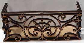Window Balcony without Corner Posts Laser Cut
