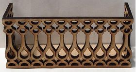Window Balcony without Corner Posts Laser Cut