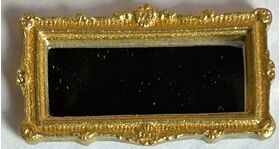 Mirror Small Rectangle Gold (46 x 25mm)