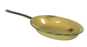 Oval Omelet Gold (0.125"H x 1.5"W x 0.625"D)