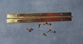 Brass Piano Hinge 120mm with Screws Pack 4 (17W x 1D x 120Lmm)