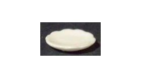 Plate White Plain (22mm Diam)