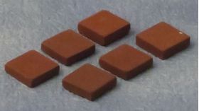 Terracotta Tiles Pk50 (10 x 10 x 2mm)'Nile Dorin' Floor Tile 36Pc by Mini-Magic (1"Sq)