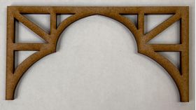 Vaulted Ceiling Set of 3 for Book Nook Kit Large Laser Cut (144 x 70mm)